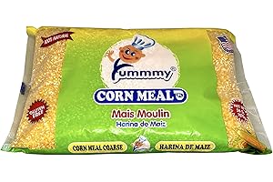 Yummmy Cornmeal Coarse Grind - Harina de Maíz Molido Grueso, 3.5 Lbs. (56 Oz), Super Grit, Stone Ground, Kosher Certified, Gluten Free