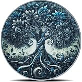 Inspirational Coins Tree of Life Challenge Coin - Motivational Quote &amp; Artistic Design (Antique Silver)
