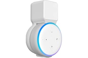 Maxonar Outlet Wall Mount Holder for Dot 3rd Generation, Space-Saving Accessories for Dot 3rd Gen, White (Not Fit New Rectangular Plug)