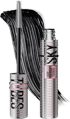 Máscara Sky Tubes Sensational de Pestanas de Pestanas de Nova Iorque, Muito Preta