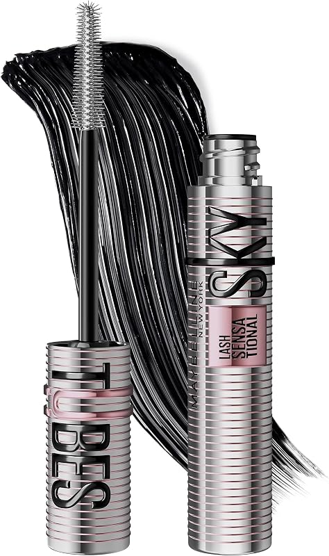 Máscara Sky Tubes Sensational de Pestanas de Pestanas de Nova Iorque, Muito Preta