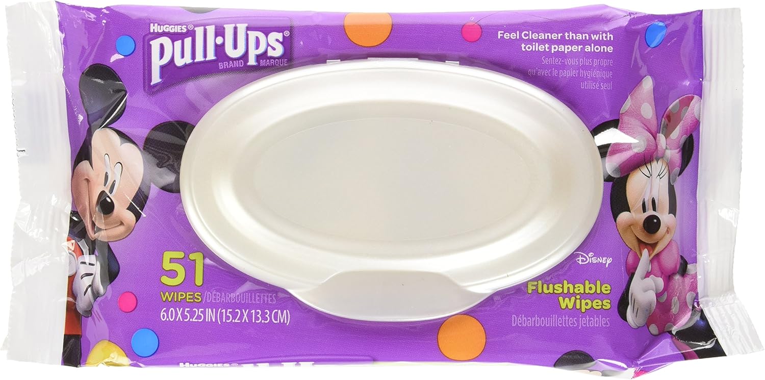pull ups flushable wipes
