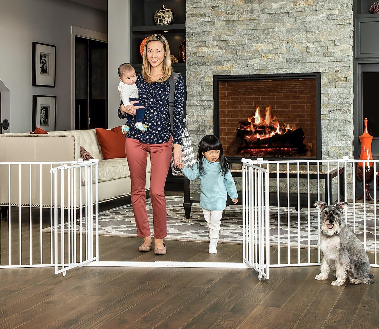 double door baby gate