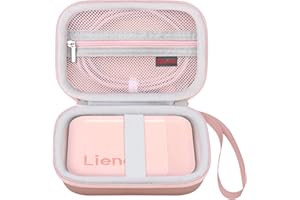 Elonbo Carrying Case for Liene 2x3” Photo Printer, Portable Mini Color Instant Print Digital Camera Hard Travel Bag, Smartpho