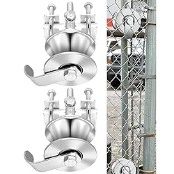 MorningRo 2 Pack Sliding Gate Rollers Rear Pipe