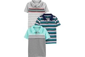 Simple Joys by Carter's Toddler Boys' 3-Pack Short Sleeve Polo