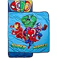 Jay Franco Marvel Super Hero Adventures Hero Time Nap Mat - Built-in Pillow and Blanket Featuring The Avengers - Super Soft Microfiber Kids'/Toddler/Children's Bedding, Age 3-5