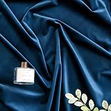 Woaboy Velvet Curtains 90" Drop Peacock Blue 2 Panels Room Darkening Eyelet view 4