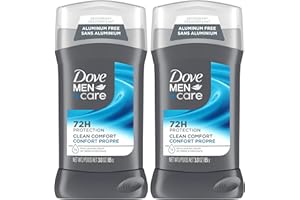 Dove Men+Care Deodorant Stick aluminum-free deodorant formula for 72H protection Clean Comfort with ¼ moisturizing cream, 85g