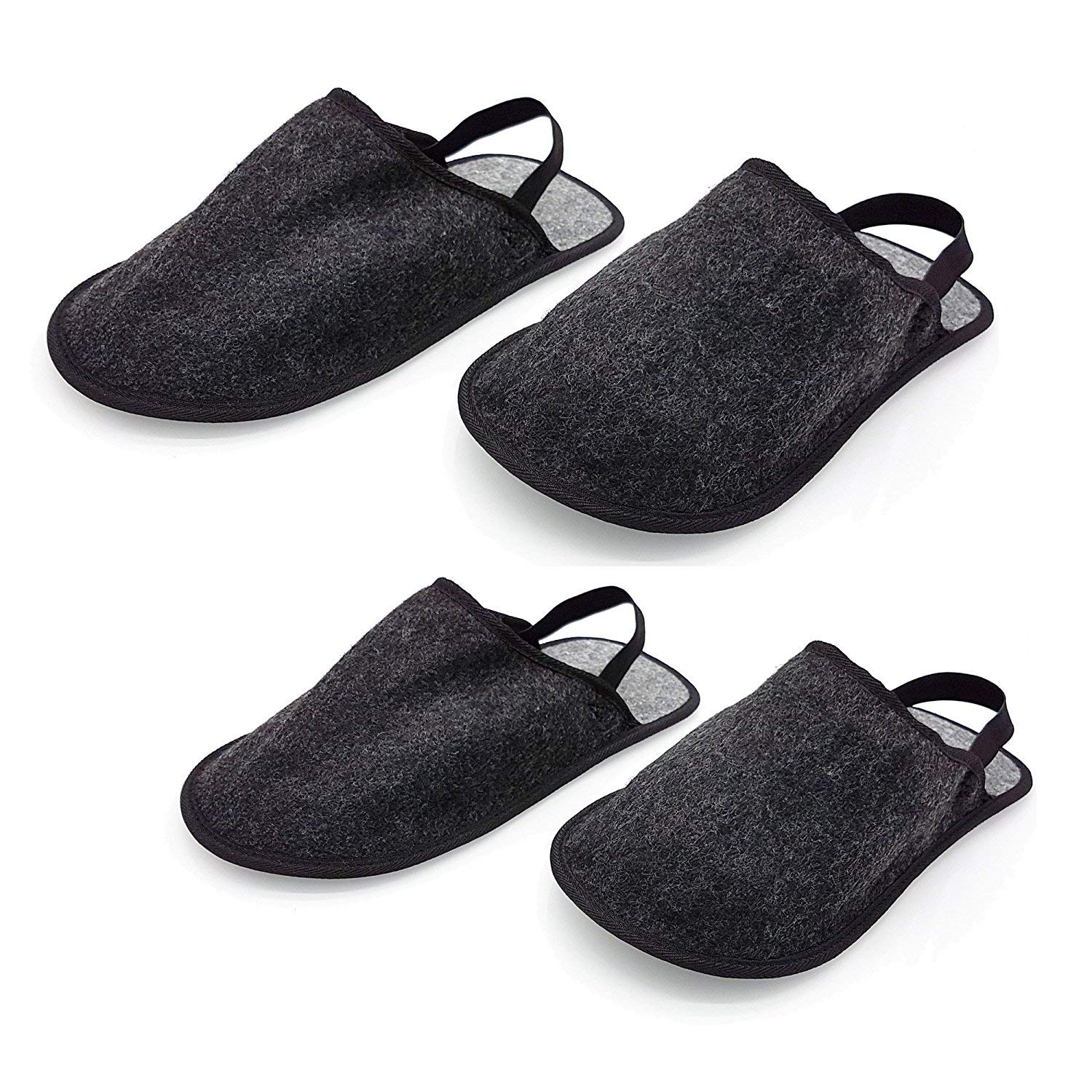 Onvaya® professional slippers, set of 2 with elastic in bag, ABS sole