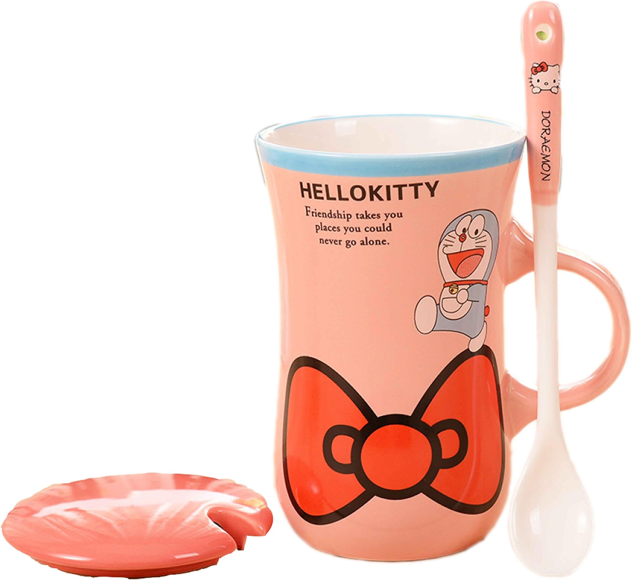 Zhidong Weng Ceramic Doraemon coffee cup (pink)