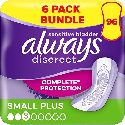 Always Discreet Incontinence Pads Women Small Plus 96 Moderate Absorbency