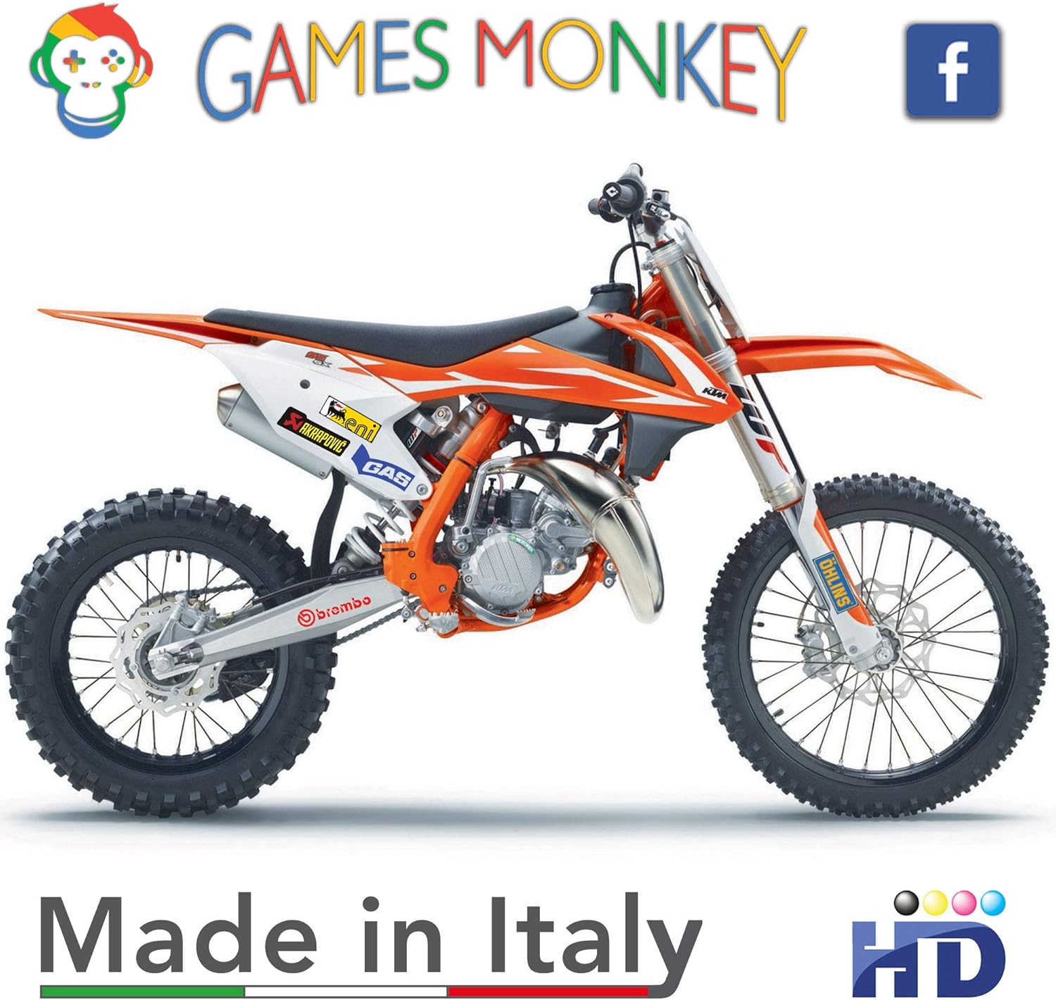 Sticker Kit Set for Motorcycles Motorcorss Scooter Full Sheet 40 Pieces, White - Image 3