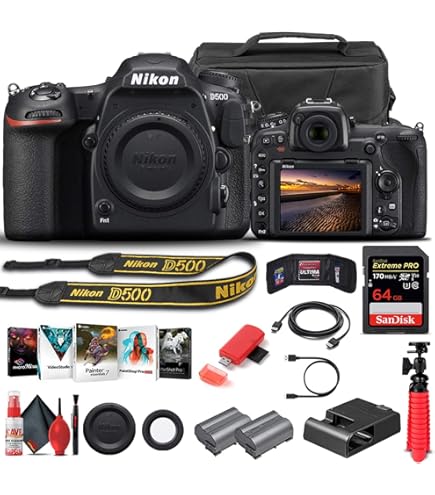 Amazon.com : Nikon D500 DSLR Camera (Body Only) (1559) + 64GB