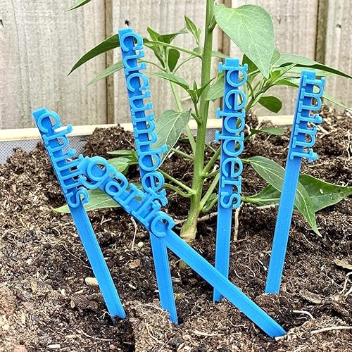 Garden Vegetable Markers Name Stakes Sticks 3D Printed Amazon.co