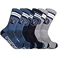 Ultra Game Men's NBA Official Athletic Cushioned Secure Fit Team Crew Socks-3 Pack-Unisex