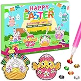 Labeol Arts and Crafts for Kids Ages 8-12 - Creat Your Own GEM Keychains-5D Diamond Art by Numbers GEM Art Kits for Kids Girls Toddler Crafts Age 6-7 6-8 10-12