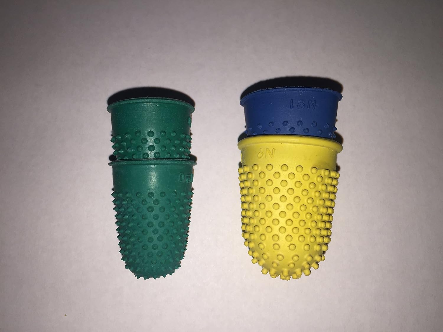 Rubber Thimbles Raised Dimples Finger Cones Page Turning Rubber