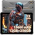 HOTWAV R7 Rugged Tablet Android 13, 15600mAh 10.1 Inch HD+ Waterproof Tablet, 12GB+256GB/(2TB TF) Outdoor Work Tablets, 16MP+16MP Camera Octa Core/Daul SIM 4G/IP68&IP69K/Face ID/GPS/OTG/Widevine L1