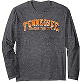 Retro Tennessee TN Orange for Life. Vintage Tennessee Fan Long Sleeve T-Shirt