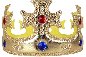 VZQI Soft Gold Crown Prince Dress Up Costume - Birthday Accessory