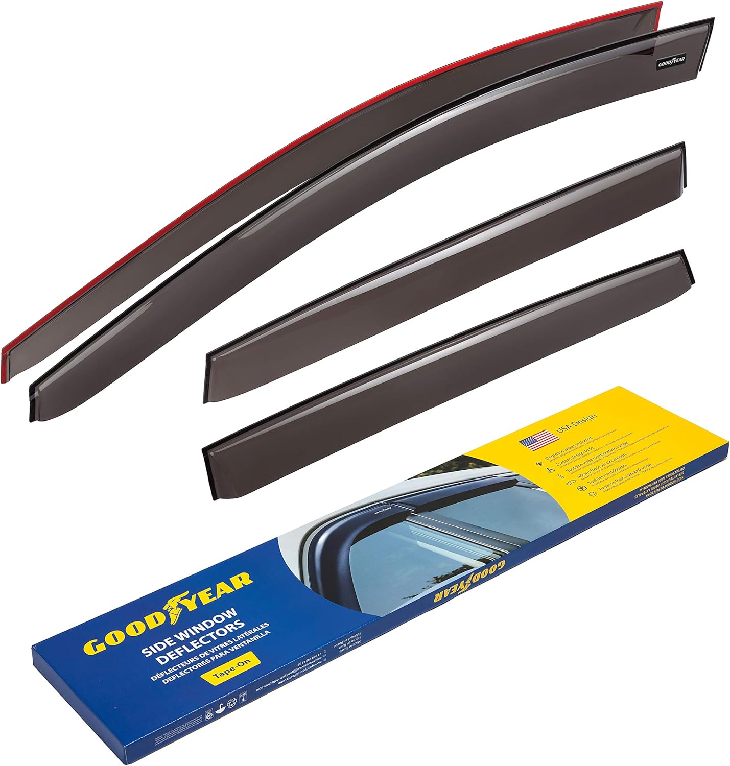 Goodyear Side Window Deflectors for Ford Escape 20132019