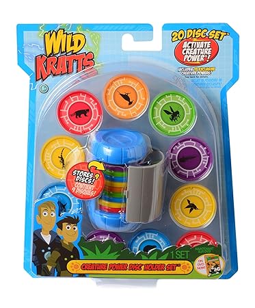 Wild Kratts Toys Creature Power Disc Holder Set with 20 Discs - Martin Kratt