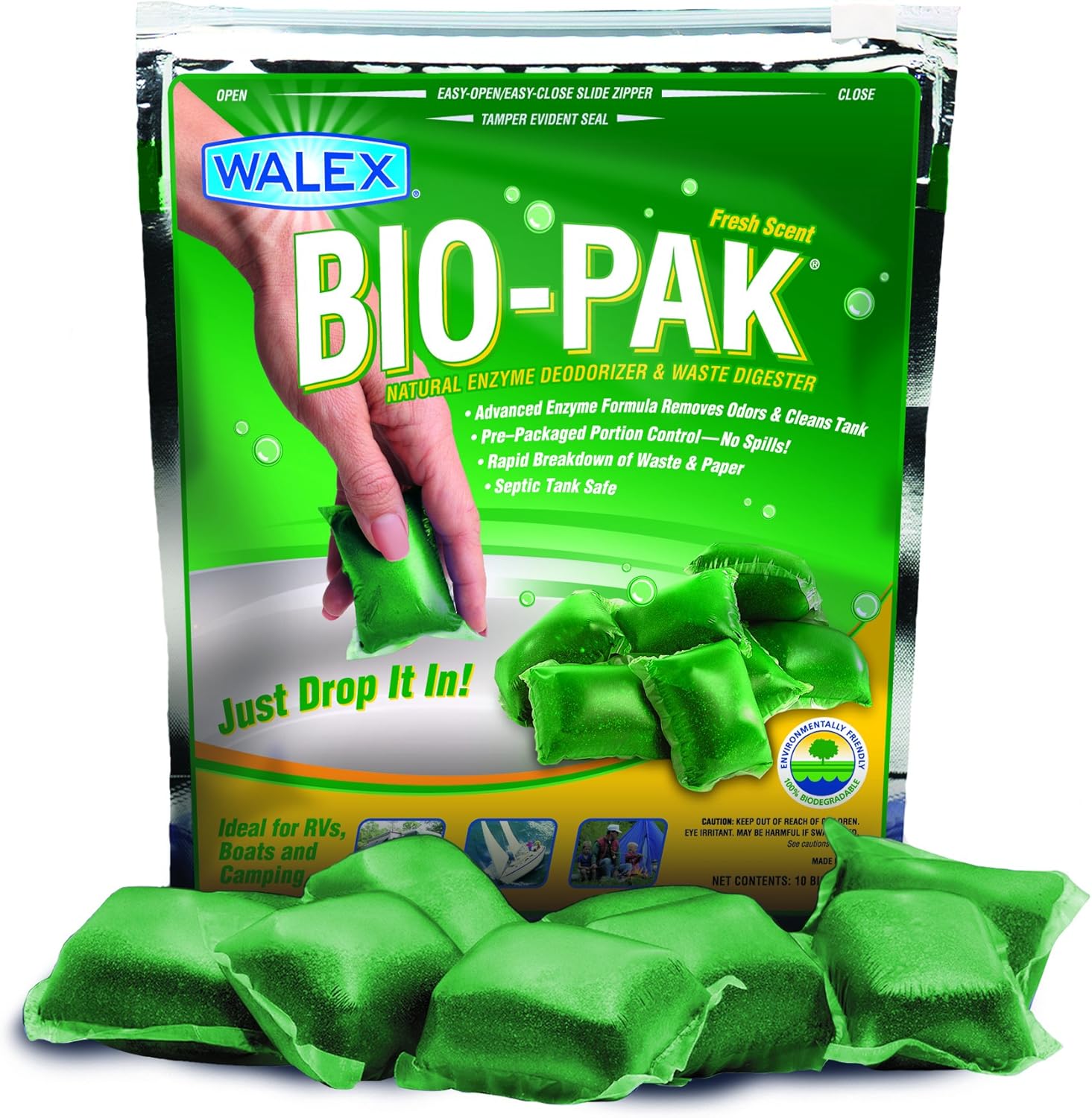 Walex BIO11530 BioPak Natural Holding Tank Deodorizer and Waste