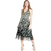 Dress The Population Womens Maren Fit and Flare Midi Dress