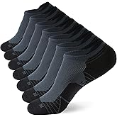 WANDER Men's Athletic Running Socks 7 Pairs Thick Cushion Ankle Socks for Men Sport Low Cut 6-9/10-12/12-14