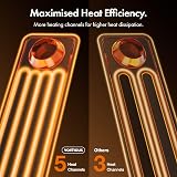 VonHaus Oil Filled Radiator 7 Fin 1500W Portable Electric Heater view 6