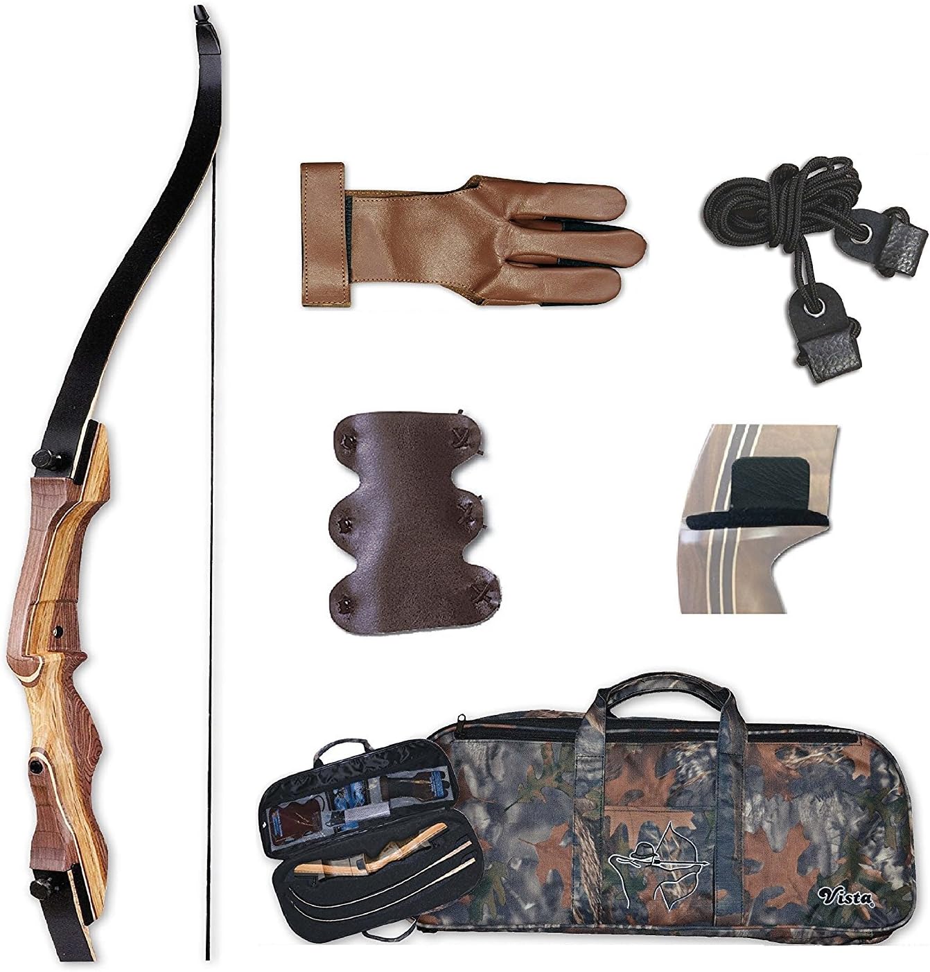 Samick Sage Take Down Recurve Bow Starter Package 25 Left Handed