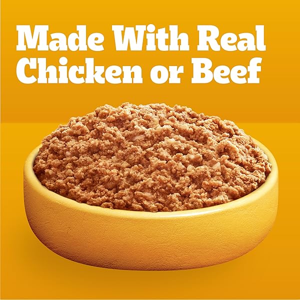 PEDIGREE CHOPPED GROUND DINNER ADULT SOFT WET DOG FOOD 18-COUNT BACON FILET MIGNON VARIETY PACK, 3.5 OZ. POUCHES