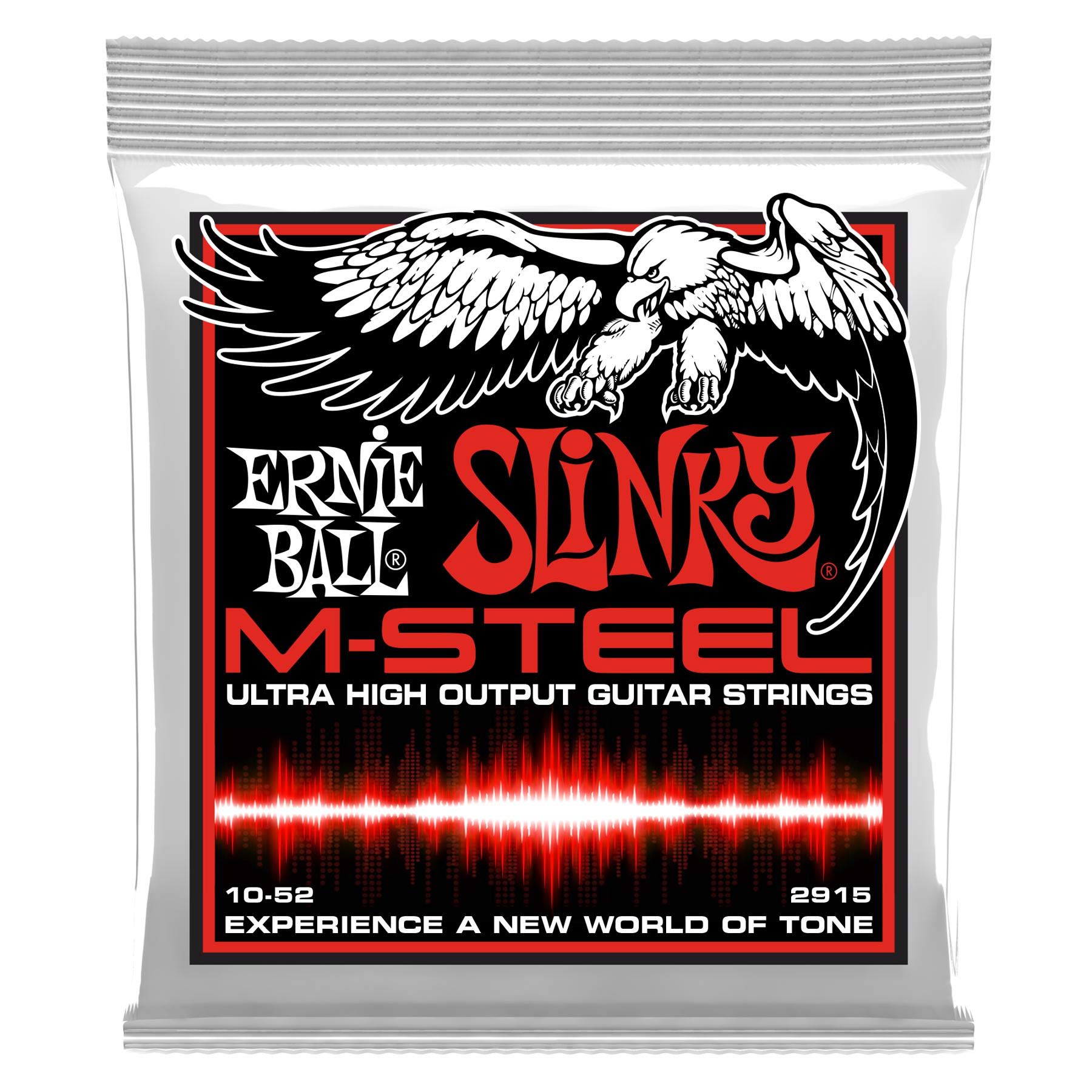 Ernie Ball P02915 Skinny Top Heavy Bottom Slinky M-Steel Electric Guitar Strings - 10-52 Gauge
