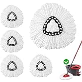 4Pack Mop Heads Replacements Compatible with O-Cedar EasyWring1-Tank System | Mop Head Replacement for Hardwood Laminate and Tile Floors Perfect for Daily Kitchen Bath Home Cleaning,Machine Washable