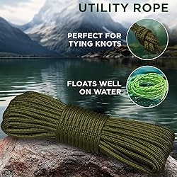 TECEUM Rope – 90 Feet x 3/8 Inch (10mm) – Army