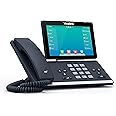Yealink T57W IP Phone, 16 VoIP Accounts. 7-Inch Adjustable Color Touch Screen. USB 2.0, 802.11ac Wi-Fi, Dual-Port Gigabit Ethernet, 802.3af PoE, Power Adapter Not Included (SIP-T57W)