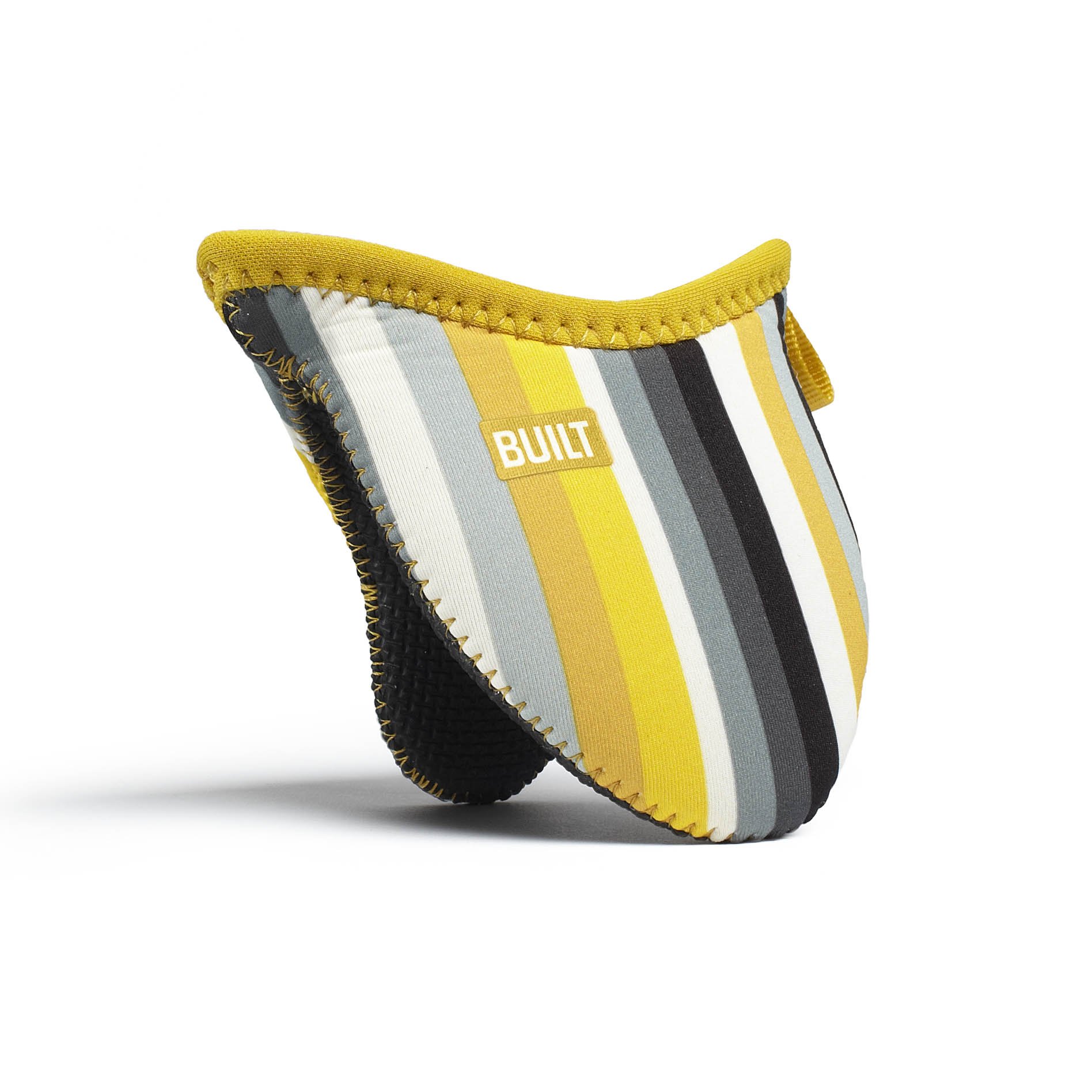 BUILT Mini Grip Pot Holder Stripe, Harvest Gold