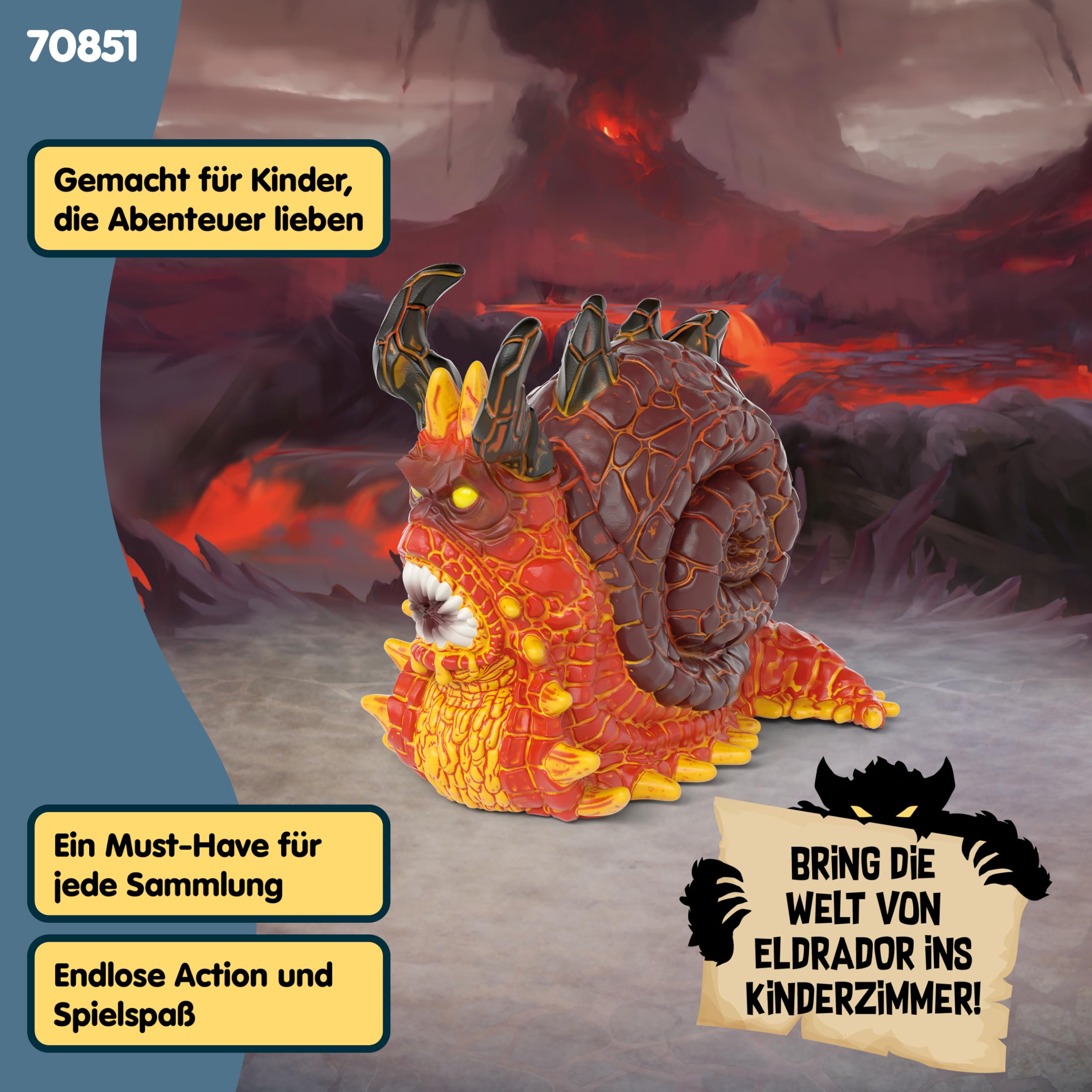 schleich ELDRADOR Creatures | Lavaschnecke 70851 | detailgetreue Monster Sammelfiguren | hochwertige Figuren zum Sammeln & Spielen | Geschenk für Kinder ab 7 Jahren | 8 x 5 x 7 cm 6
