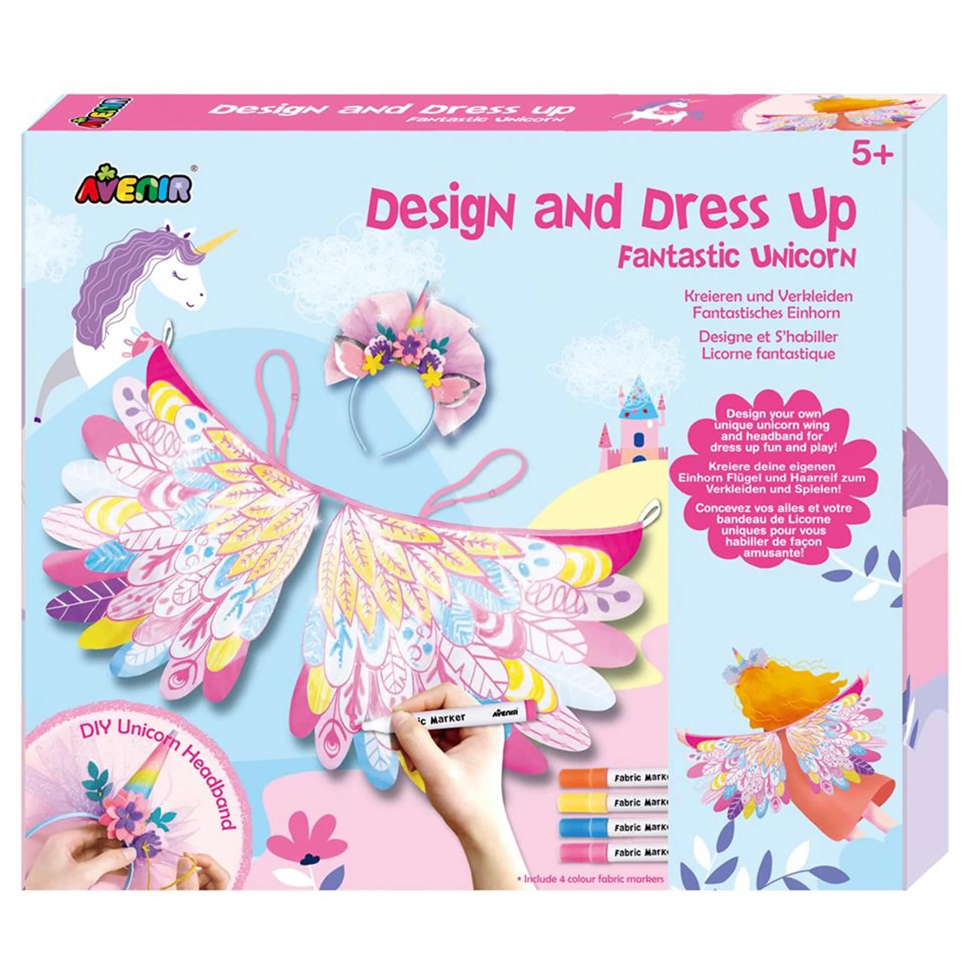 Avenir Design and Dress Up Fantastic Unicorn Wings & Headband