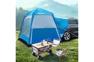 SEALIGHT 4-6 Person SUV Tent, Waterproof Car Tent for Family Trips - Instant Setup Double Layer Waterproof Camping Tents with Storage Bag