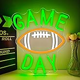 Game Day Neon Sign for Wall Decor Football Neon Led Sign Game Day Decorations Rugby Neon Light Up Sign for Bedroom Man Cave Bar Club Sports Studio Themed Birthday Party College Dorm Decoration