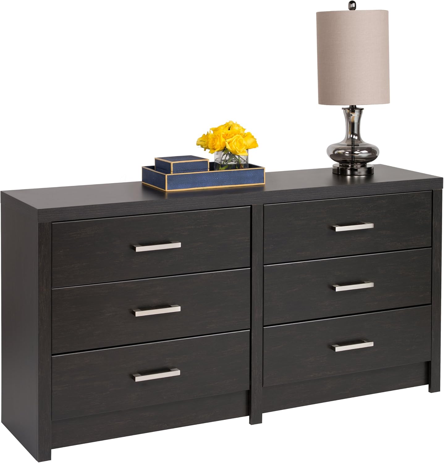 Amazon Com Prepac Rep 220 Hdbr 0560 1 District 6 Drawer Dresser