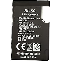 BL-5C Rechargeable Battery Suitable for Household Radio with Current Protection(3.7V 1200mAh)
