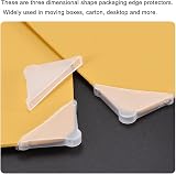 sourcing map 20Pcs Plastic Corner Guards 8mm White Right Angle Glass Mirror view 5