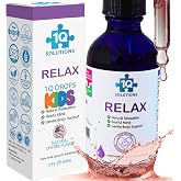 1Q Relax Magnesium Glycinate Liquid Drops for Kids, No Melatonin, 2 fl oz | L-Theanine, L-Glycine, micellar absorption, vegan, non-GMO, cherry flavor, sensory-sensitive families, calm bedtime routine