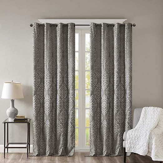 Amazon Com Blackout Curtains For Bedroom Luxury Light Black