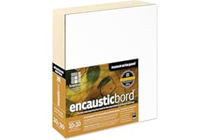 Ampersand Art Supply Wood Painting Panel: Museum Series Encausticbord, 1.5 Inch Cradle, 10" x 10"
