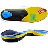 Professional Heavy Duty Support Pain Relief Orthotics - Over 230+ lbs Plantar Fasciitis Medium Arch Support Insoles for Women and Men, Flat Feet Orthotic Insert, Work Boot Shoe Insole
