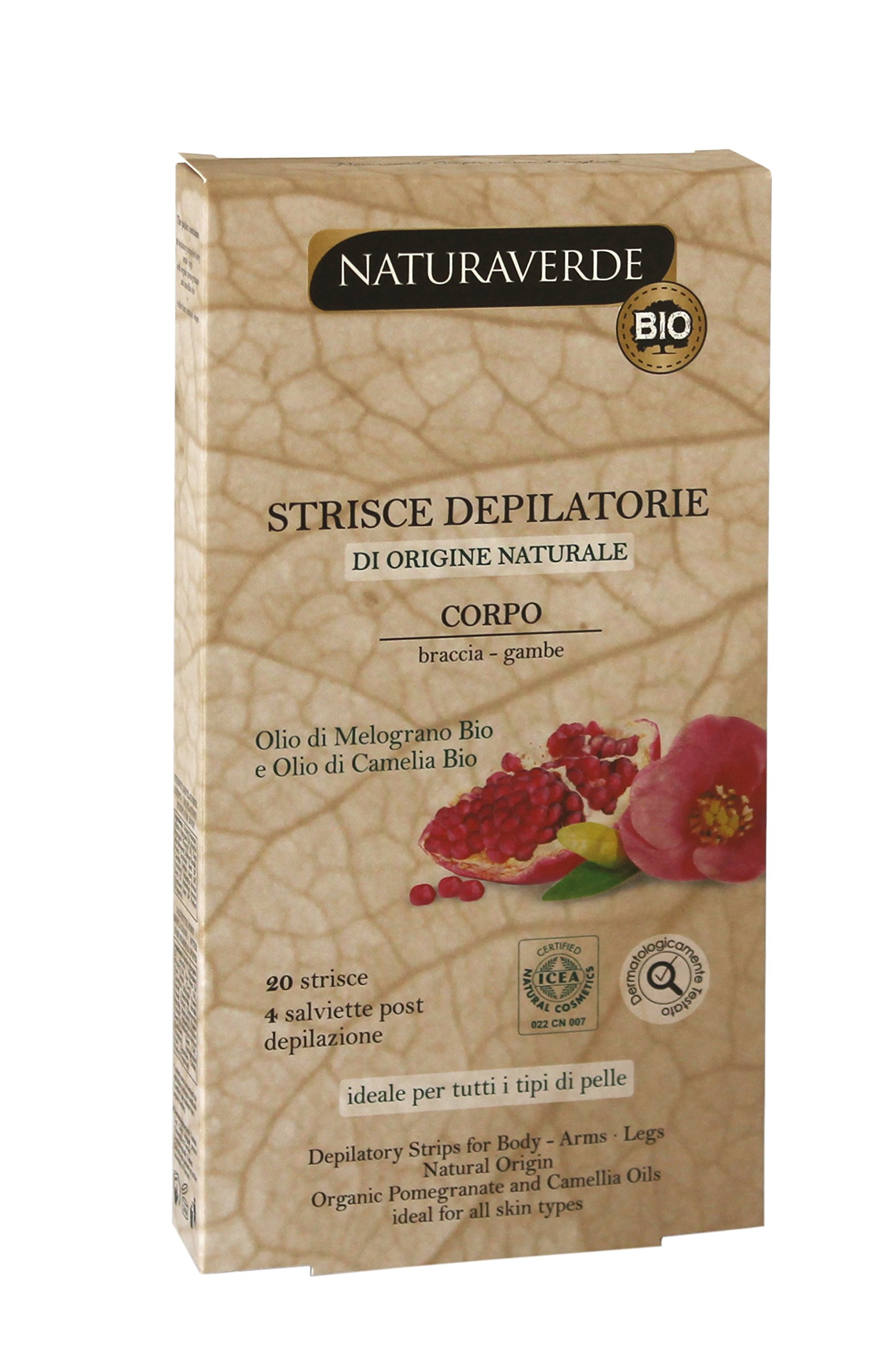 Naturaverde Hair Removal Strips Body – Pack of 10